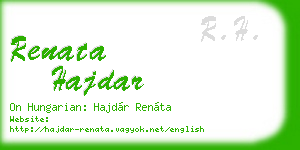 renata hajdar business card