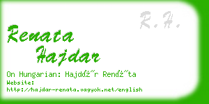 renata hajdar business card